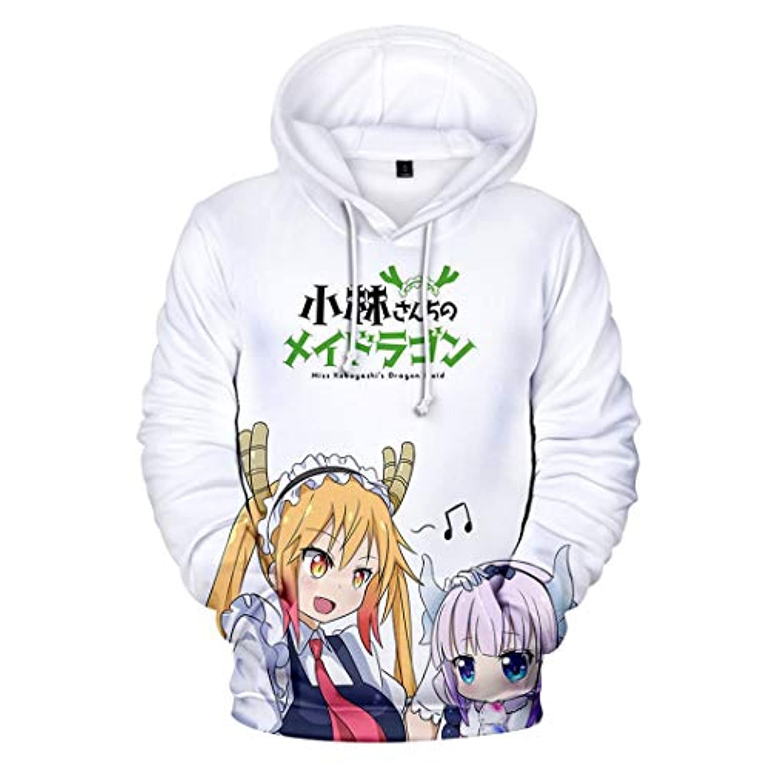 Miss Kobayashi's Dragon Maid Hoodie - Tohru Kanna Kamui 3D Print Fashion Hooded Pullover