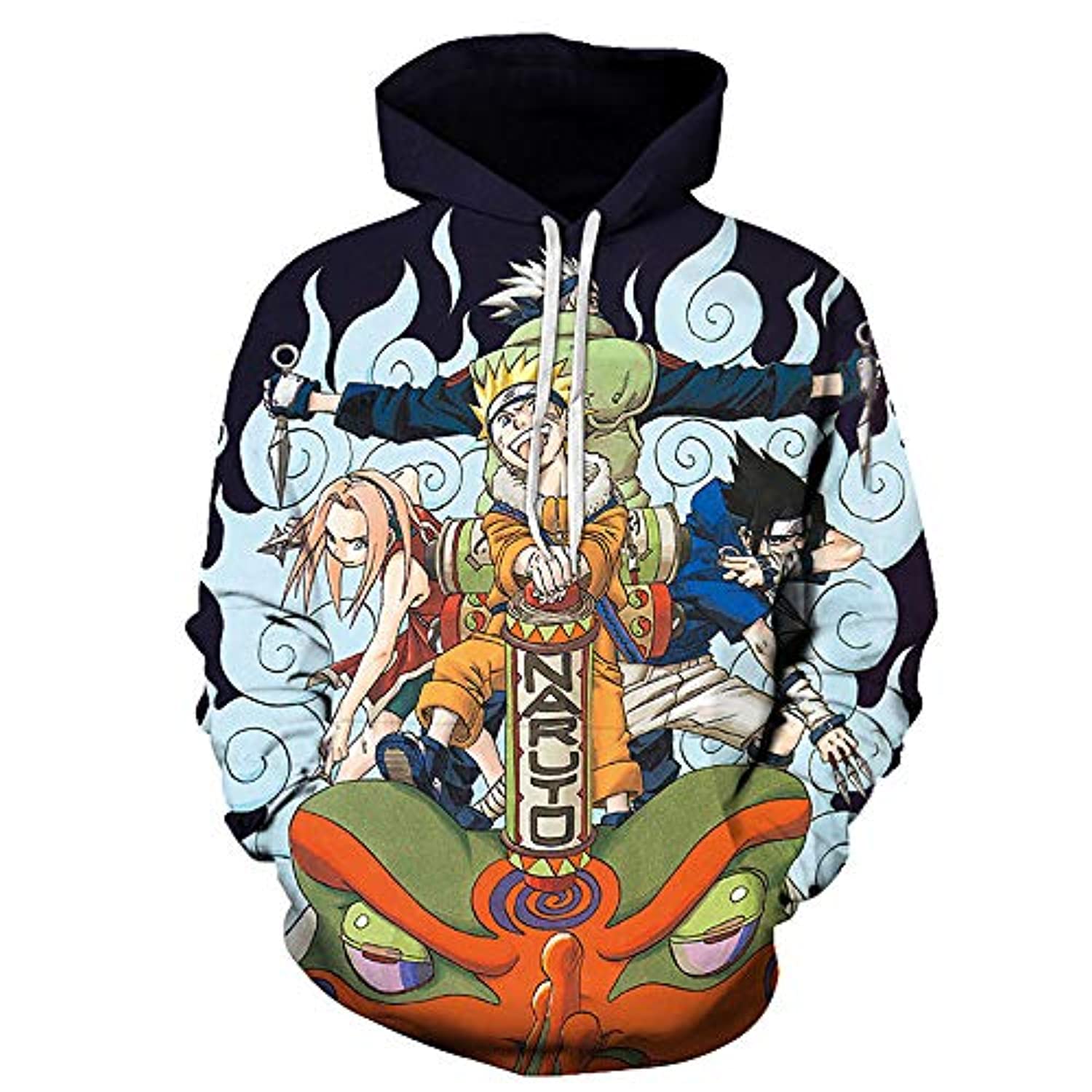 Naruto Anime Characters Hoodie Cute Pullover Hoodie