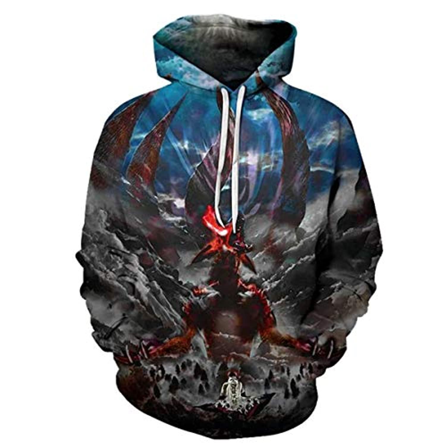 Naruto Anime Hoodies Beast 3D Print Pullover Hoodie