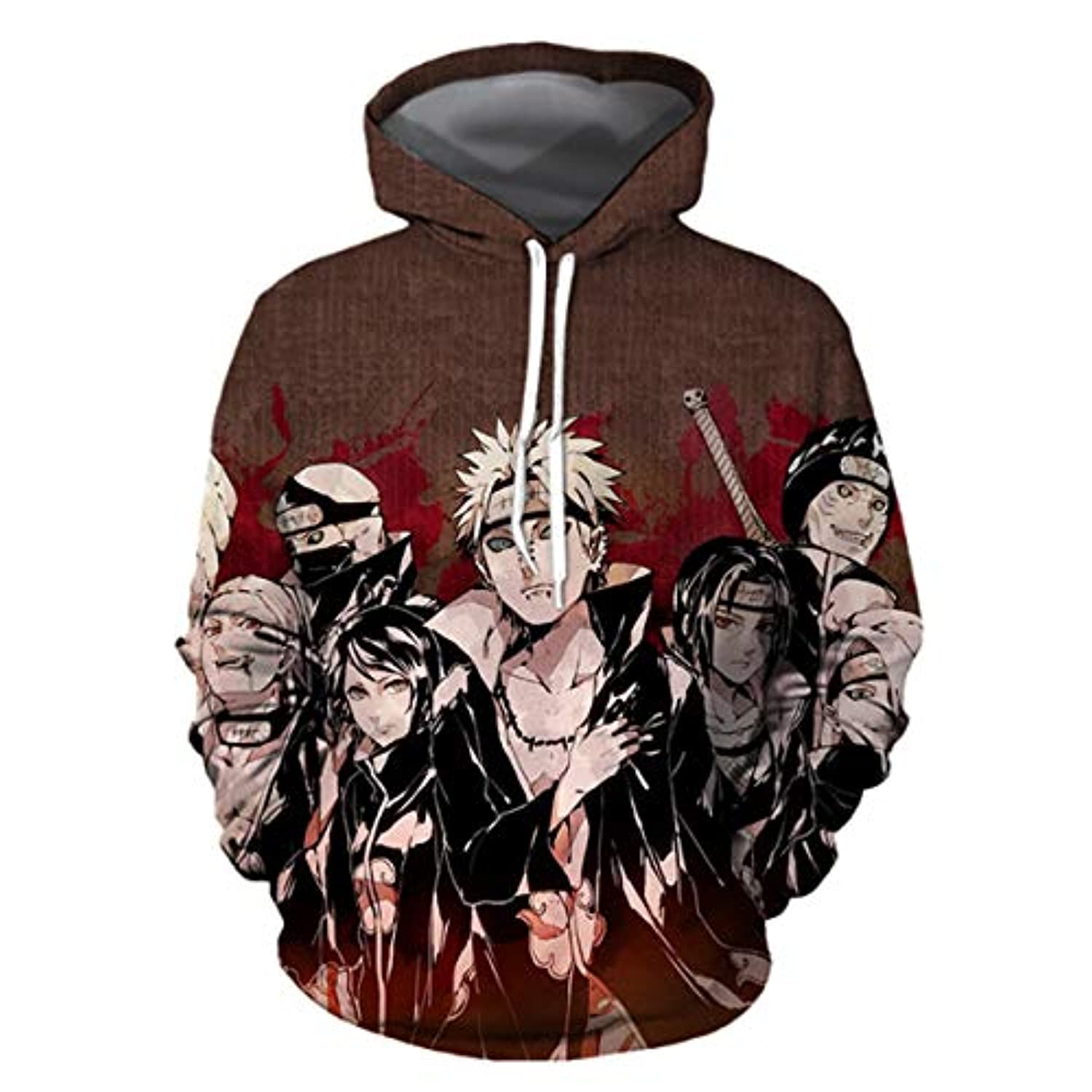 Naruto Anime Hoodies Characters 3D Print Pullover Hoodie