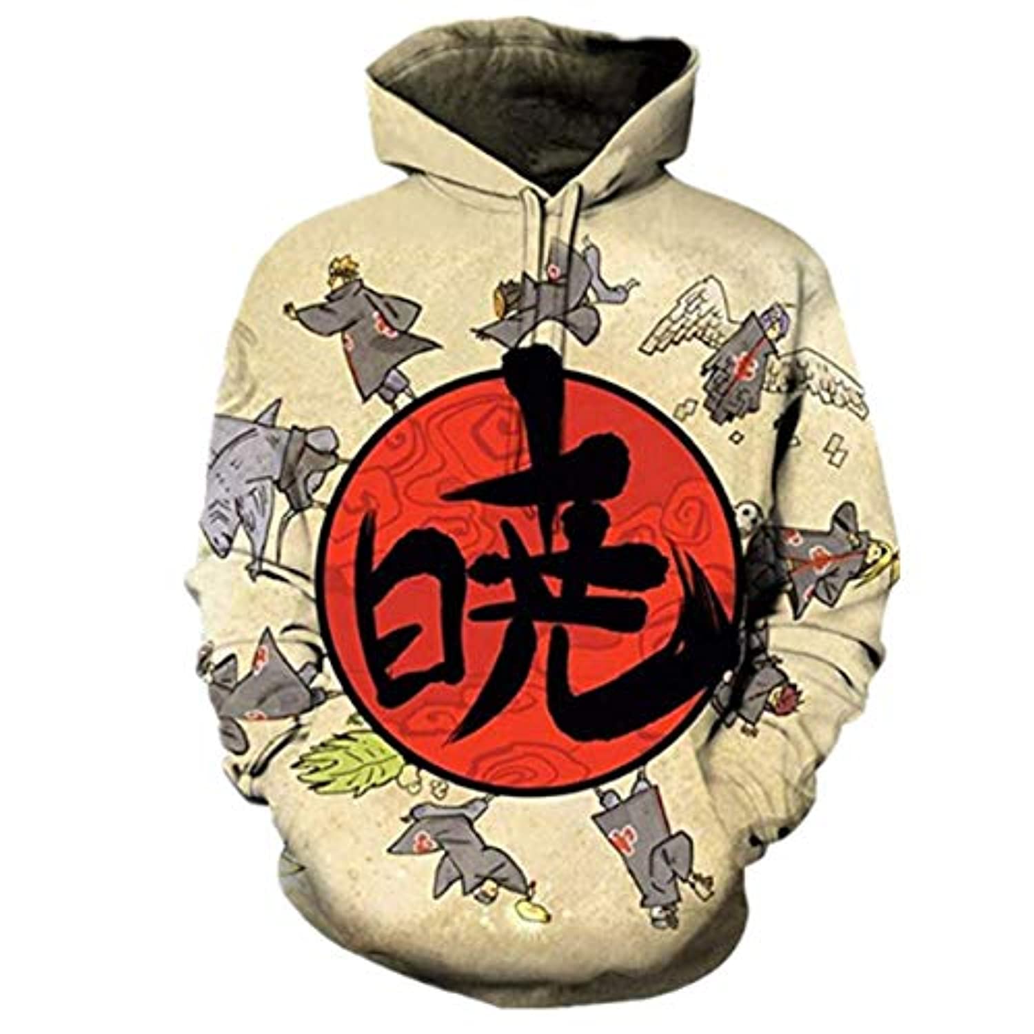 Naruto Anime Hoodies Organization 3D Print Pullover Hoodie