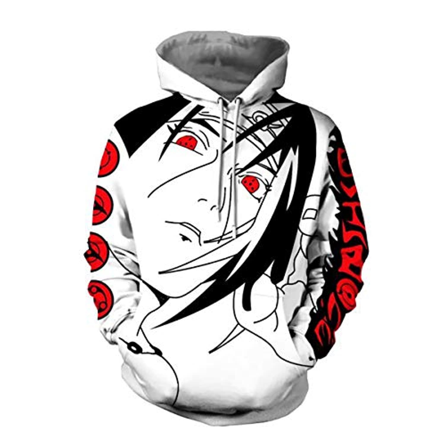 Naruto Anime Hoodies Uchiha Sasuke 3D Print Pullover Hoodie