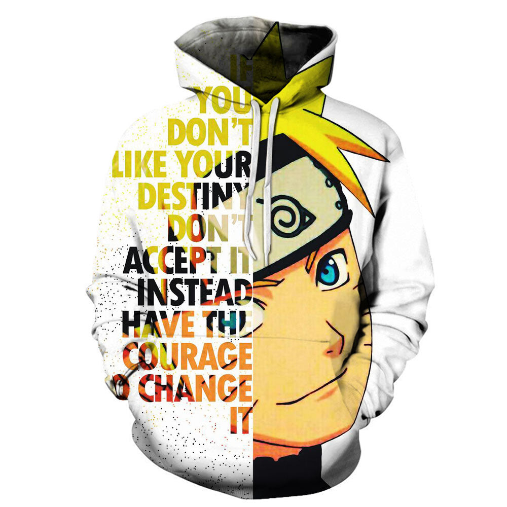 Naurto Uzumaki Naruto Hoodie-Anime 3D Printed Hooded Casual Pullover