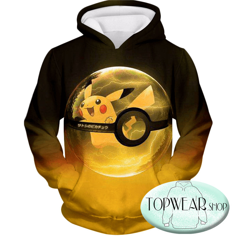 Pokemon Hoodies - Best Pokemon Pikachu Pokeball Hoodie