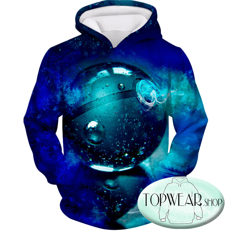 Pokemon Hoodies - Blue Pokeball 3D Hoodie