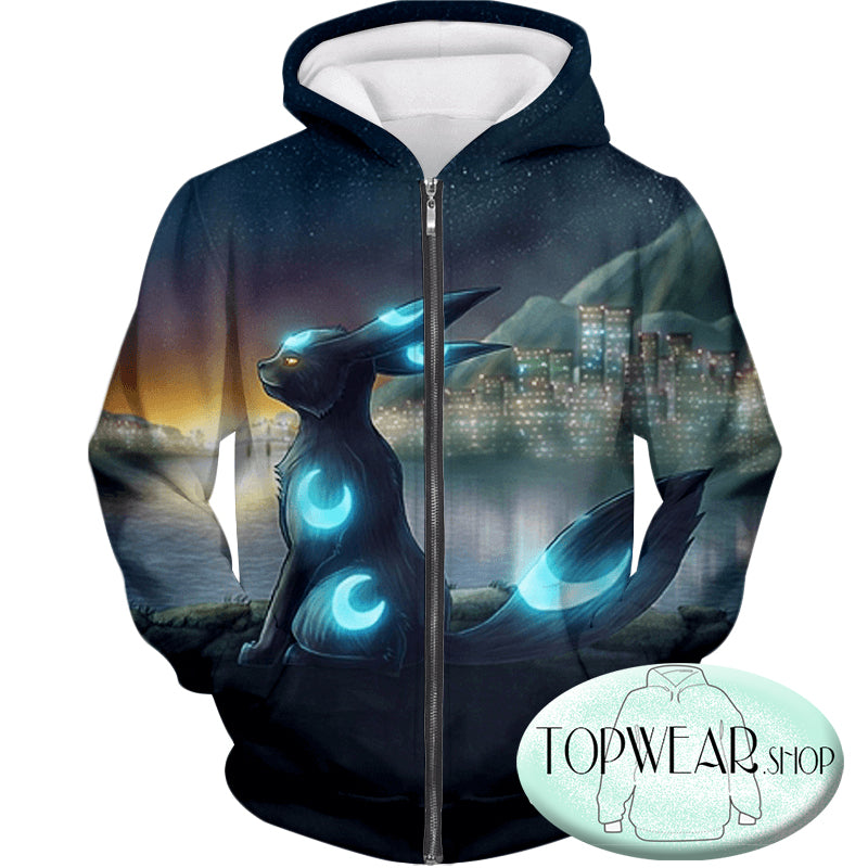 Pokemon Hoodies - Cool Dark Pokemon Zip Up Hoodie