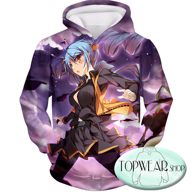 Pokemon Hoodies - Cute Blue Haired Pokemon Trainer Hoodie