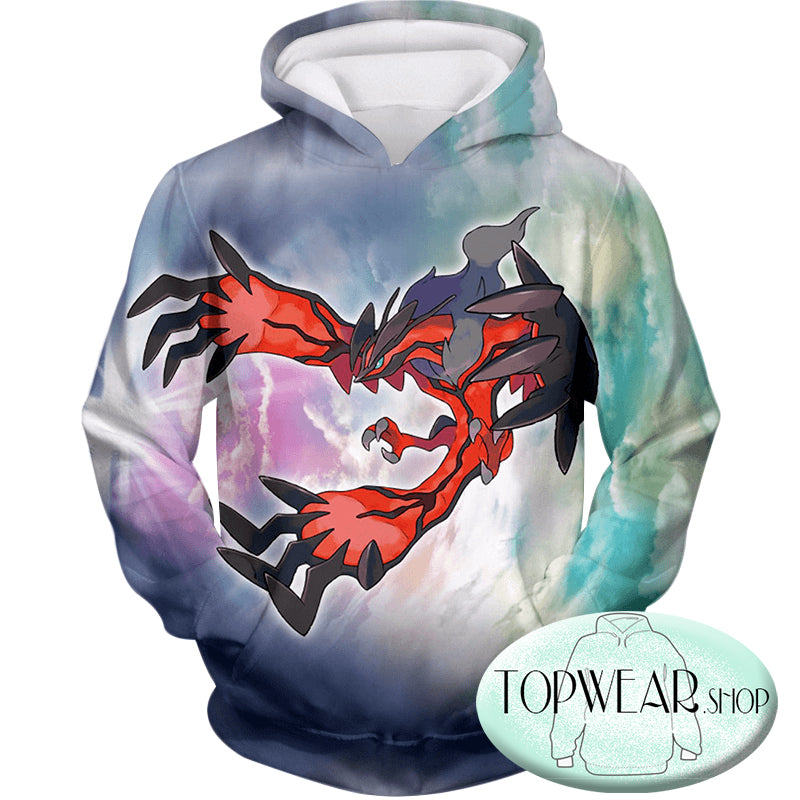 Pokemon Hoodies - Dark Flying Pokemon Yveltal Hoodie