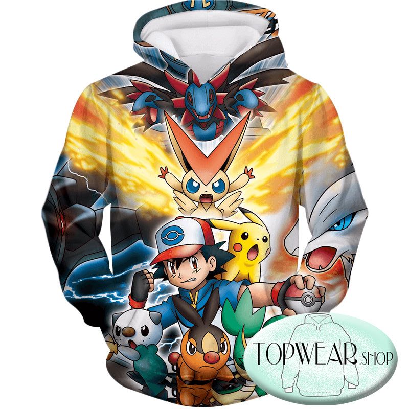 Pokemon Hoodies - Ketchum Pokemons 3D Hoodie