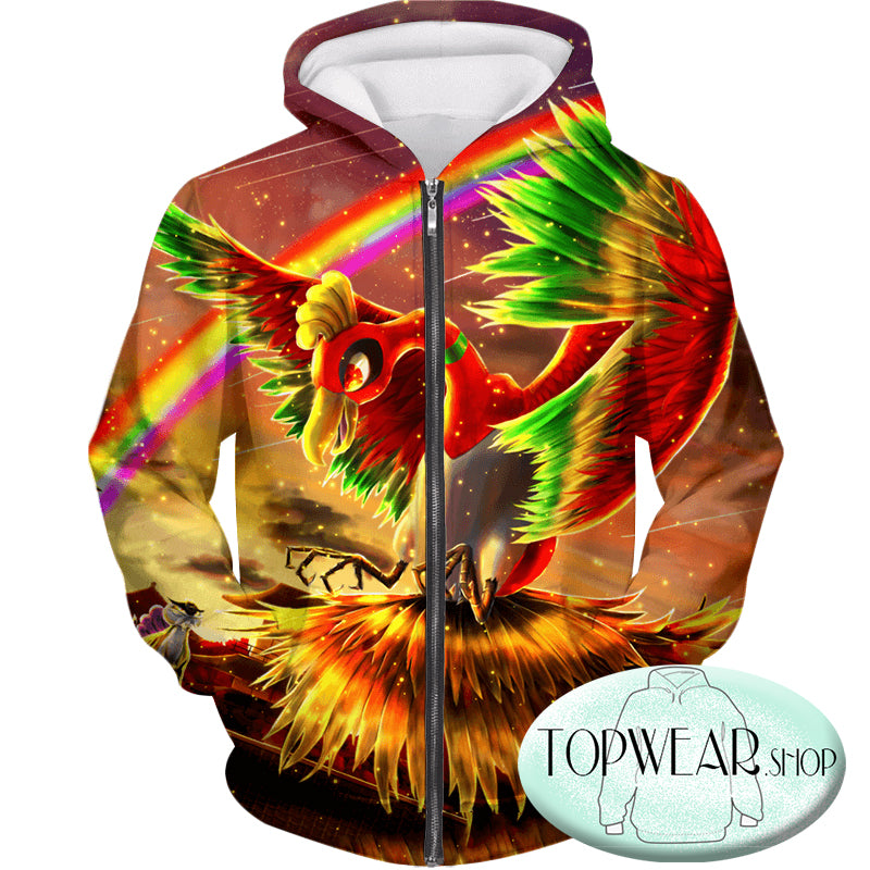 Pokemon Hoodies - Legendary Pokemon Oh Awesome 3D Zip Up Hoodie