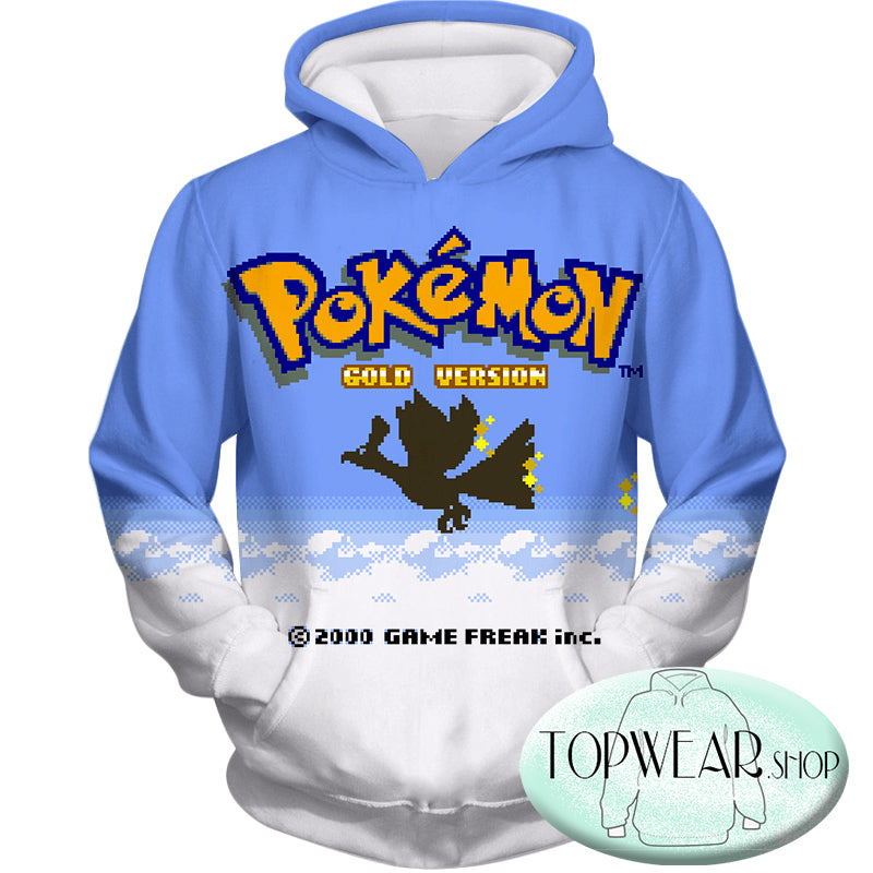 Pokemon Hoodies - Pokemon Gold Version Game Hoodie