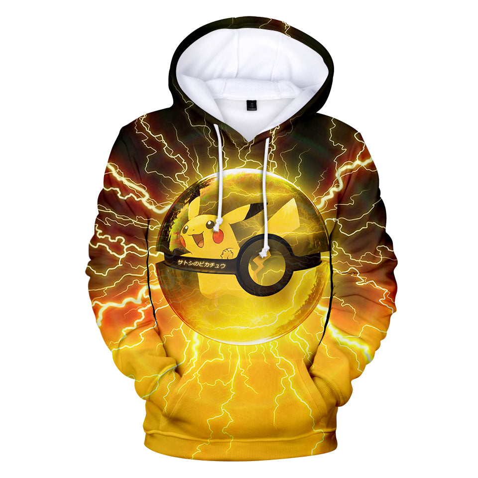 Pokemon Hoodies - Pokemon Series Lightning Ball Super Cool Hoodie