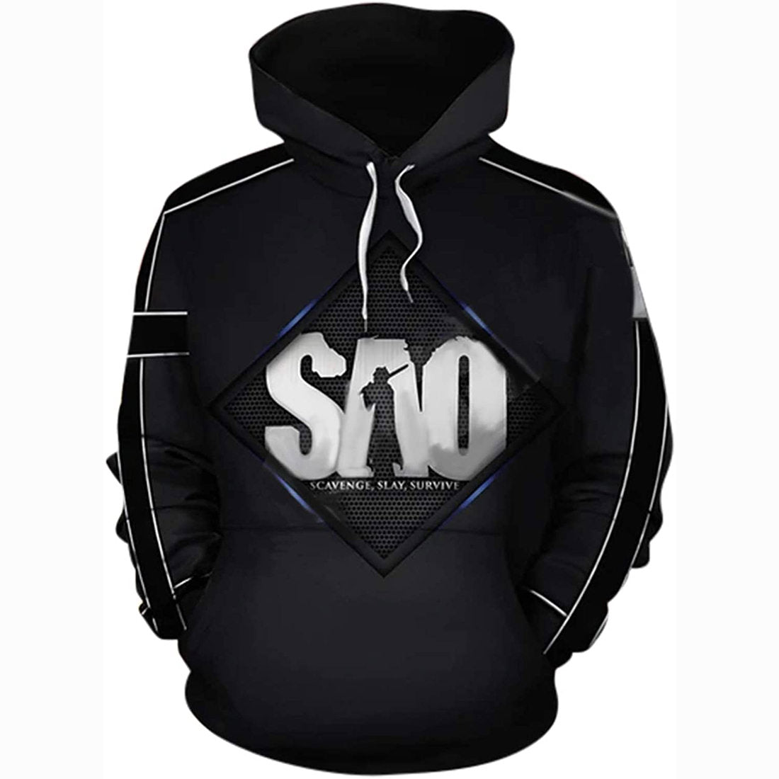 SAO Sword Art Online Kirigaya Kazuto Pullover Hoodie Kirito Sweatshirt Jacket Unisex