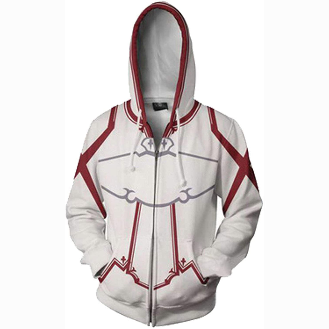 Sword Art Online Yuuki Asuna SAO Hoodies Cosplay Costume SAO Jacket Sweatshirt