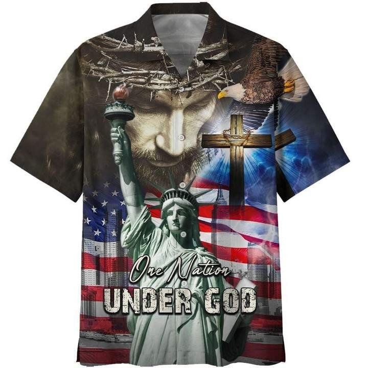 4Th July One Nation Under God Independence Day Hawaiian Shirt Unisex Adult Hw5651 1 4Th July One Nation Under God Independence Day Hawaiian Shirt Unisex Adult Hw5651