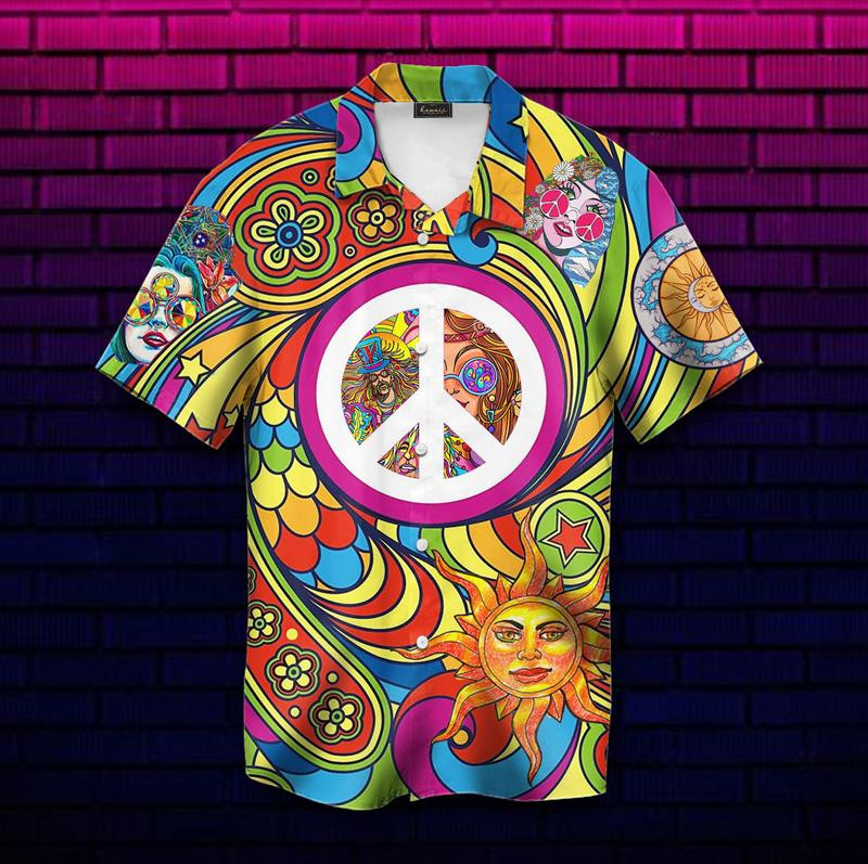 A Hippie Soul Hawaiian Shirt  Unisex  Adult  Hw4495