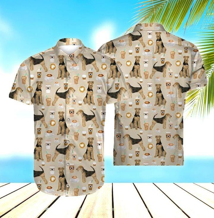 Airedale Terrier Hawaiian Shirt  Unisex  Adult  Hw5553