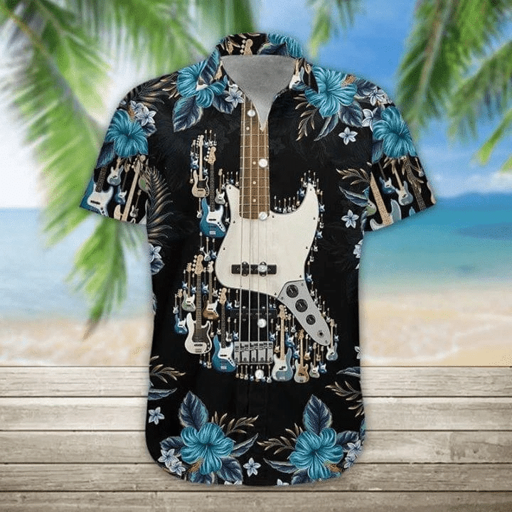 Aloha Bass Guitar Hawaiian Shirt Xh 1 Aloha Bass Guitar Hawaiian Shirt Xh