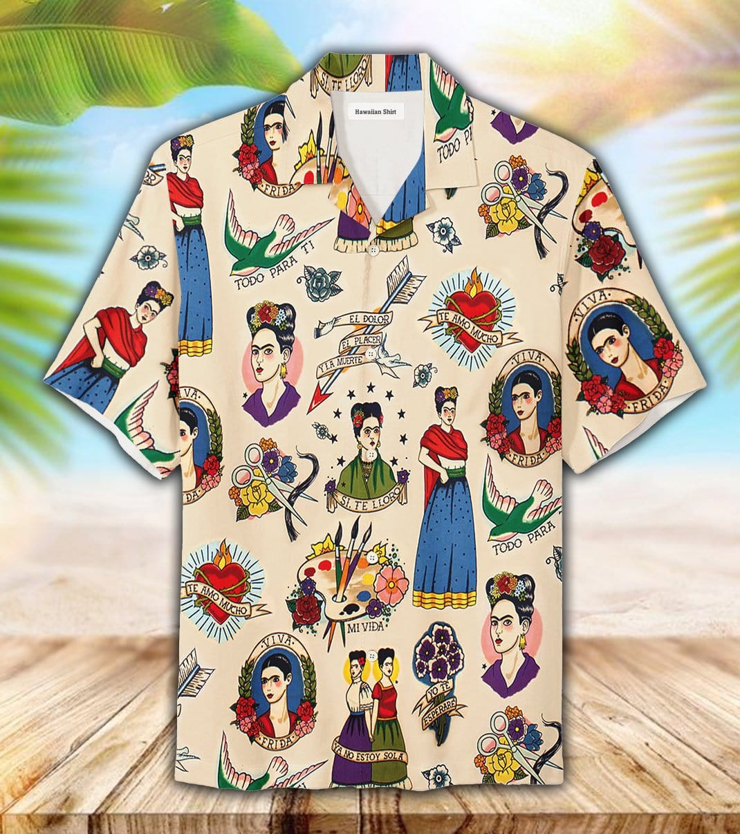 Aloha Tropical Mexican Girl Hawaiian Shirts Dh
