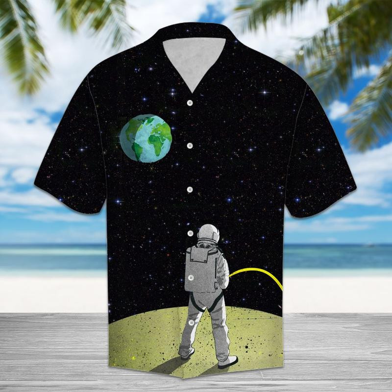 Amazing Astronaut Hawaiian Shirt  Unisex  Adult  Hw6084