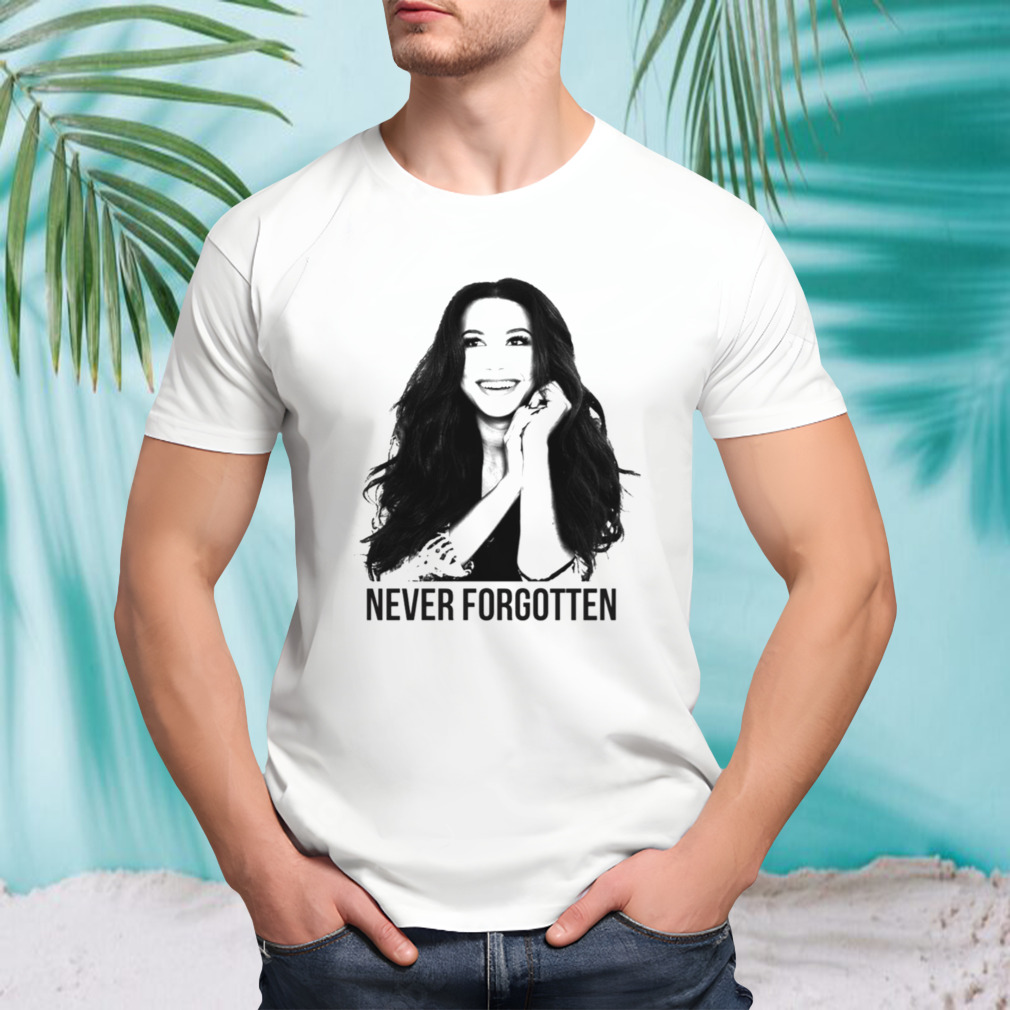 Naya Rivera Glee Star Black And White shirt