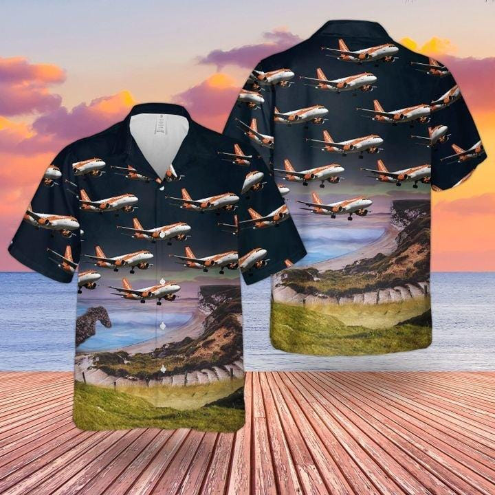 Uk Airlines Easyjet Airbus A319-100 Hawaiian Shirts Or Beach Shorts Dh