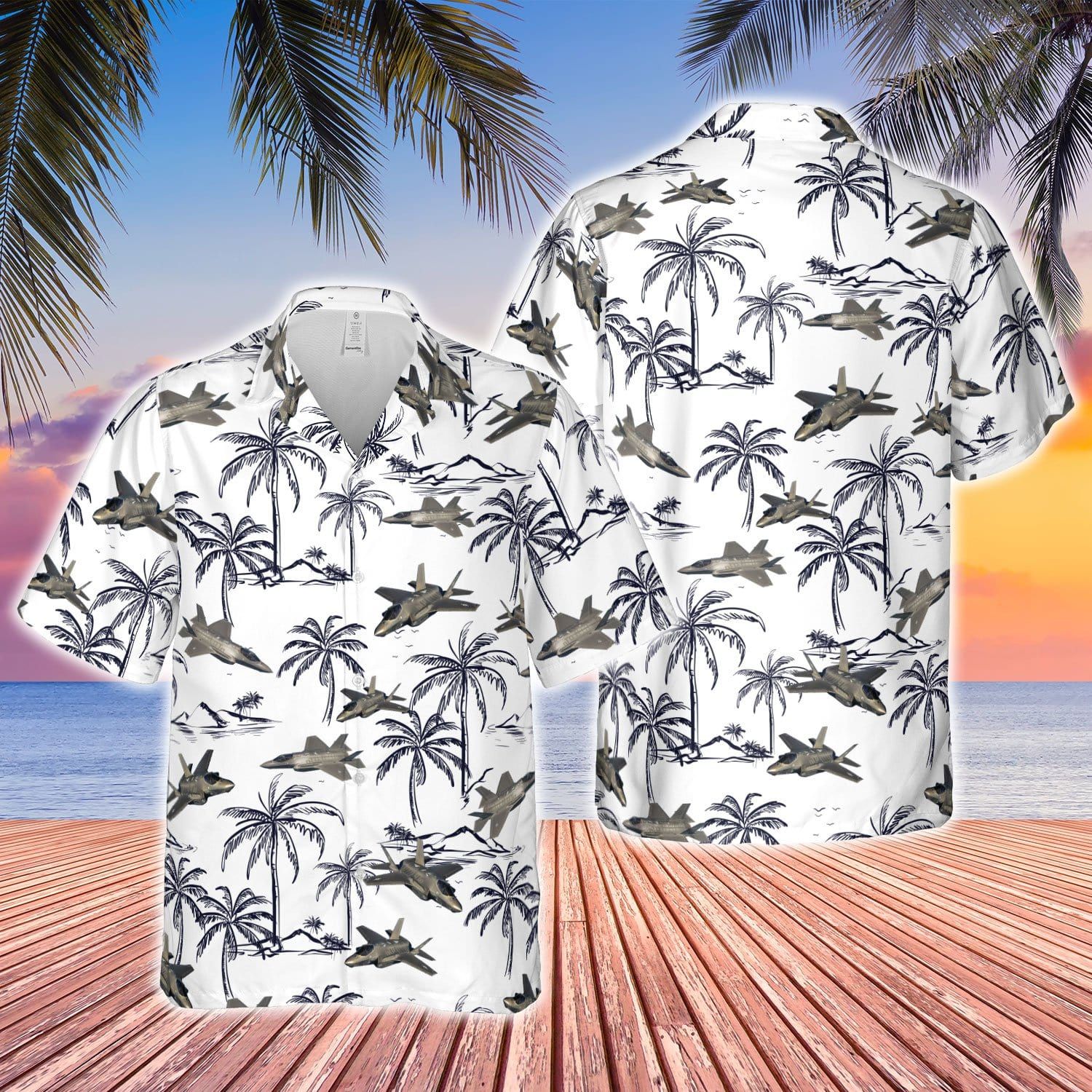 Us Air Force Lockheed Martin F35 Lightning Unisex Hawaiian Shirts