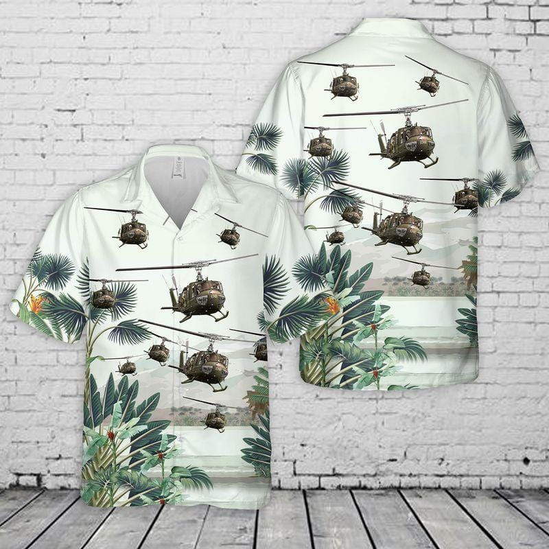 Us Army Bell Uh-1 Huey Unisex Hawaiian Shirts - Beach Shorts