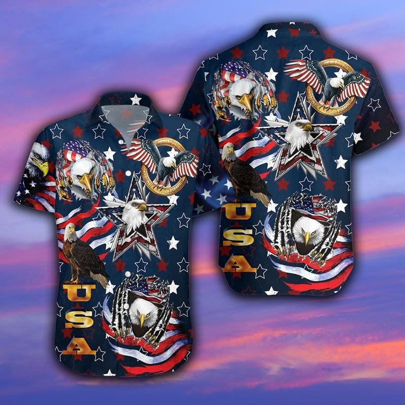 Usa Eagle Patriotism Unisex Hawaiian Shirts 060421L