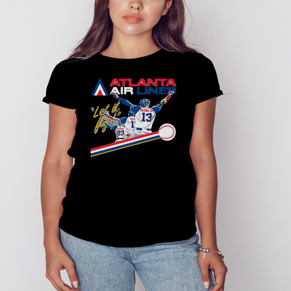 Official atlanta Airlines Let It Fly Michael Harris Shirt, hoodie