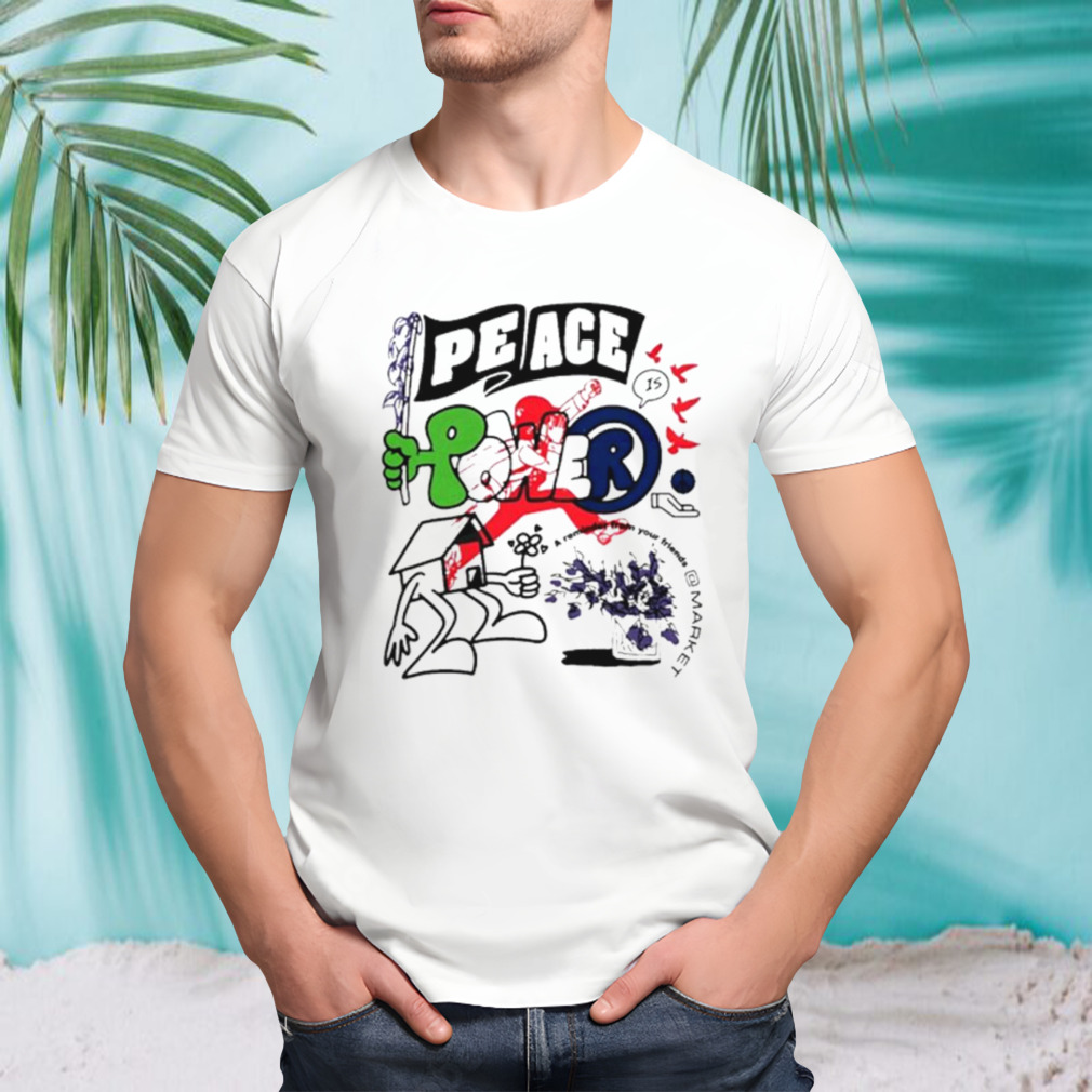 Walker Kessler Wearing Peace Power shirt