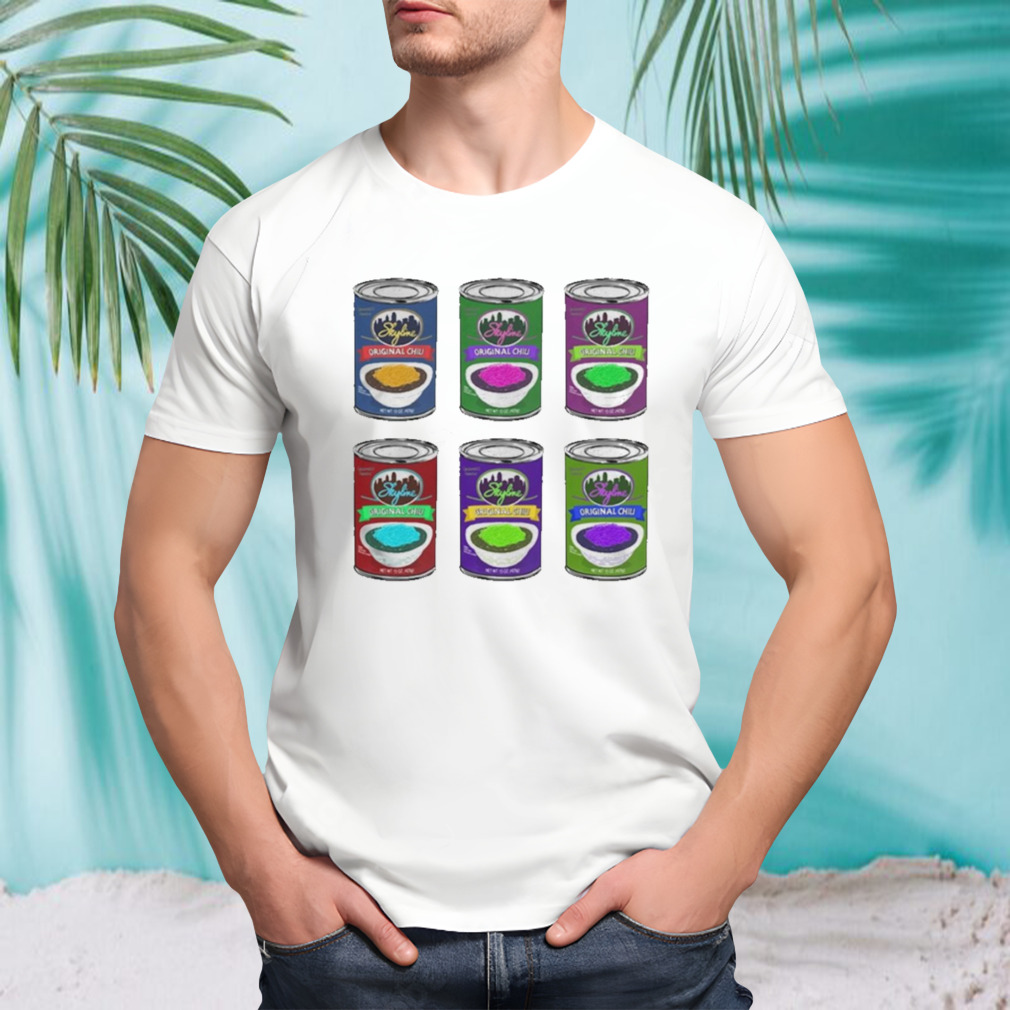 X Skyline Chili Warhol Cans Shirt