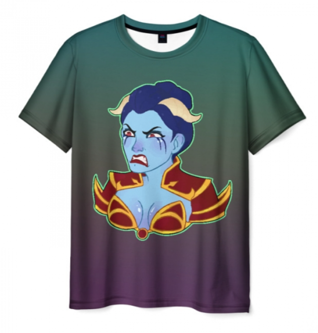 Akasha Queen of Pain Dota gradient 3D shirt