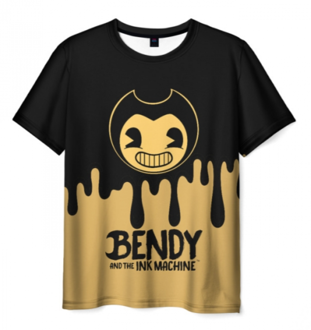 Bendy And The Ink Machine black print 3D shirt