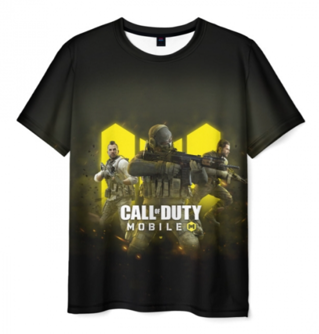 Call of Duty Mobile black print 3D shirt