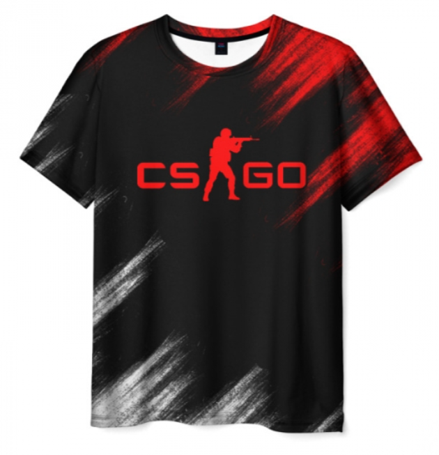 Counter Strike black design 3D T-shirt
