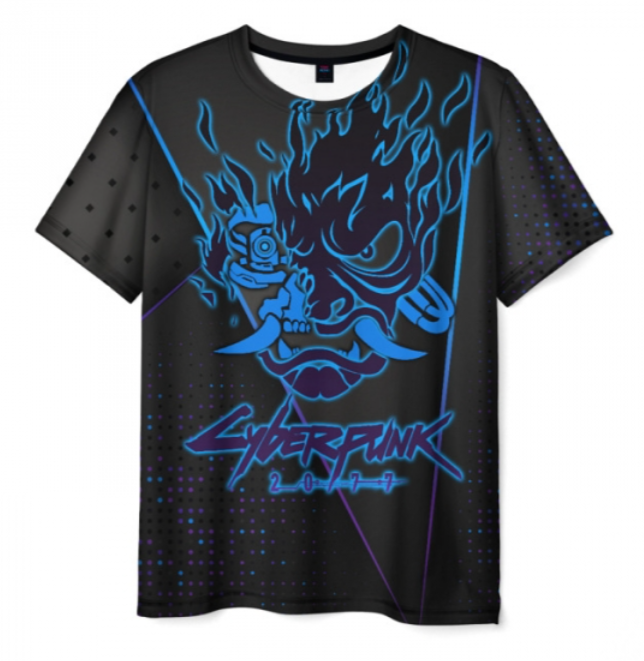 Cyberpunk 2077 black apparel merch 3D shirt