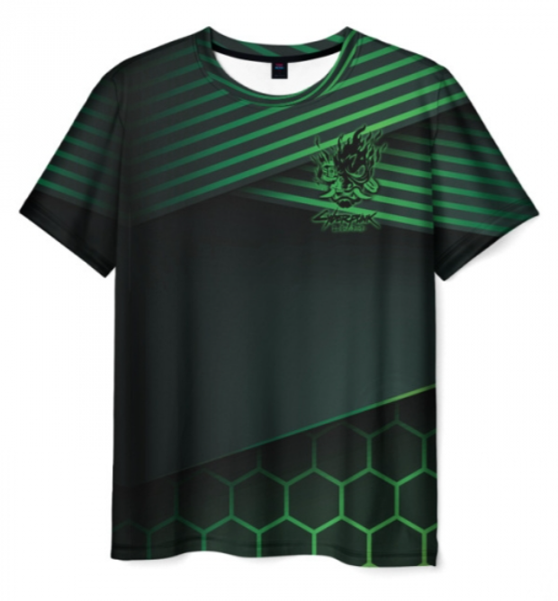 Cyberpunk 2077 black print 3D shirt