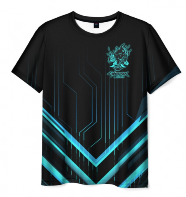 Cyberpunk 2077 black print shirt