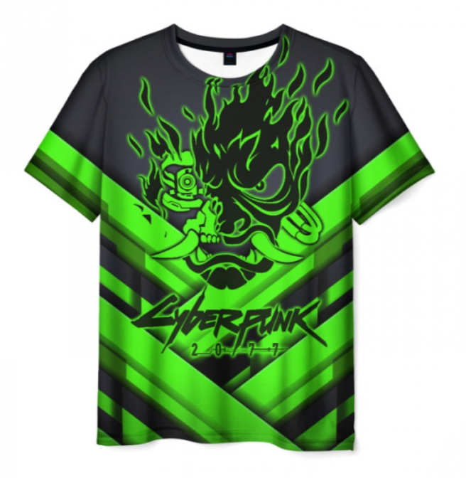 Cyberpunk 2077 toxic green merch 3D shirt