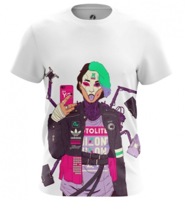 Cyberpunk Selfie Girl 3D shirt