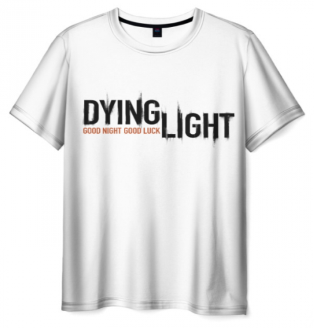 Dying Light white text 3D shirt