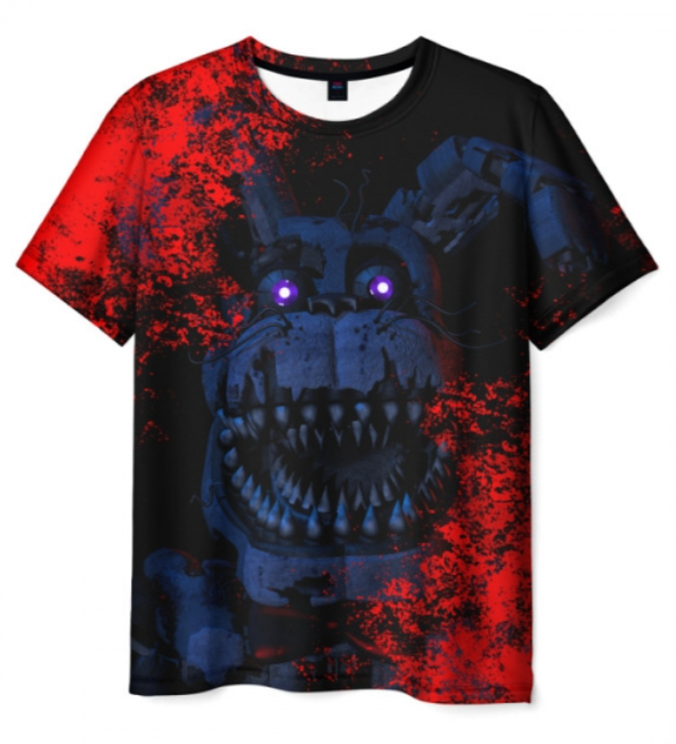 Five Nights At Freddy’s print black 3D T-shirt