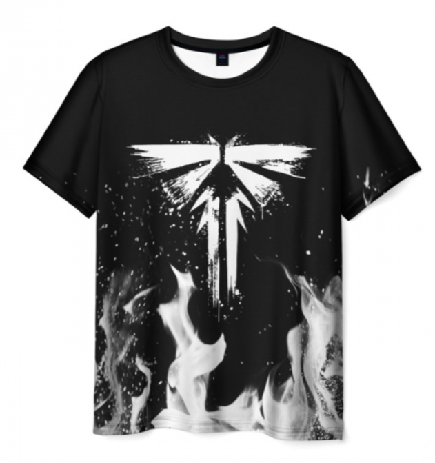 Last of Us black t-shirt print shirt