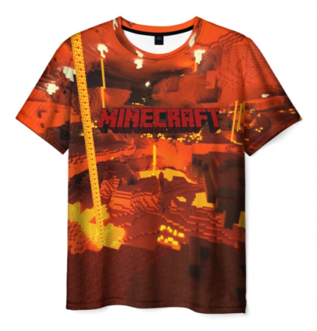 Minecraft scene lable 3D shirt