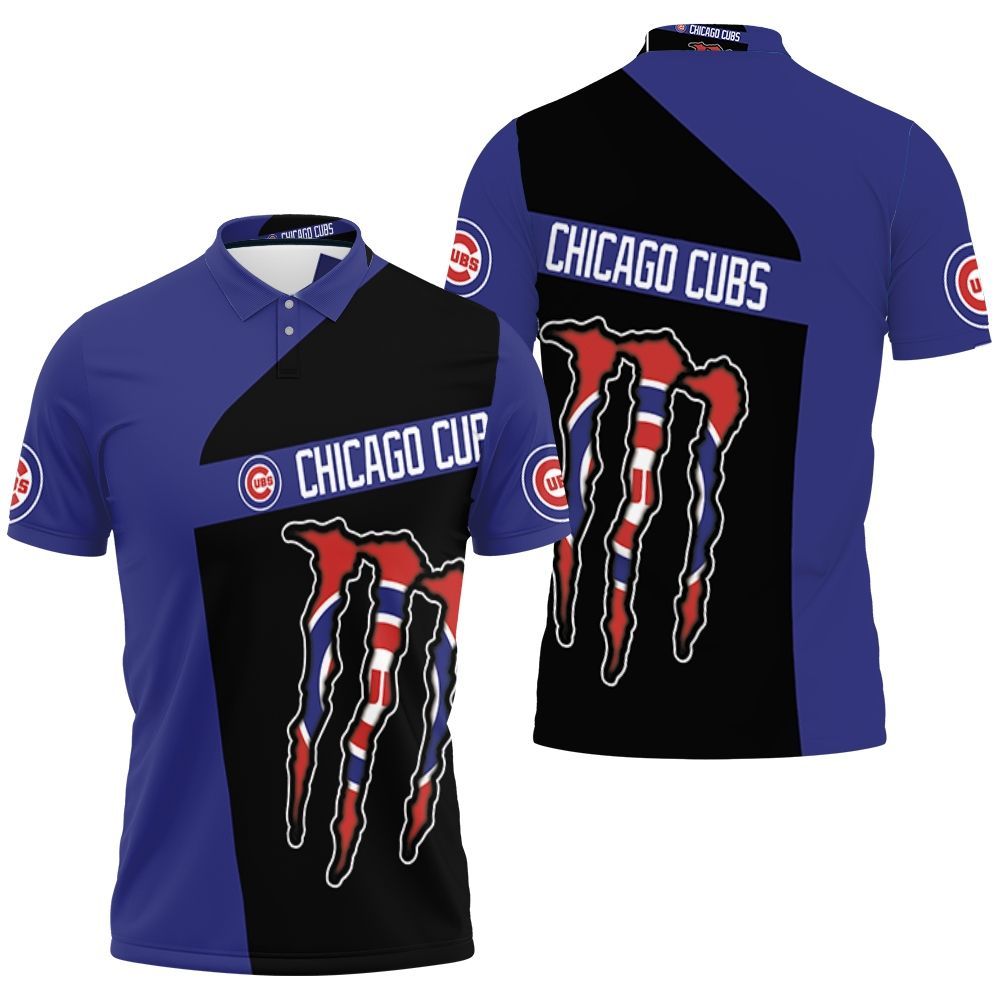 Monster Energy Chicago Cubs Polo Shirt All Over Print Shirt 3d T-shirt