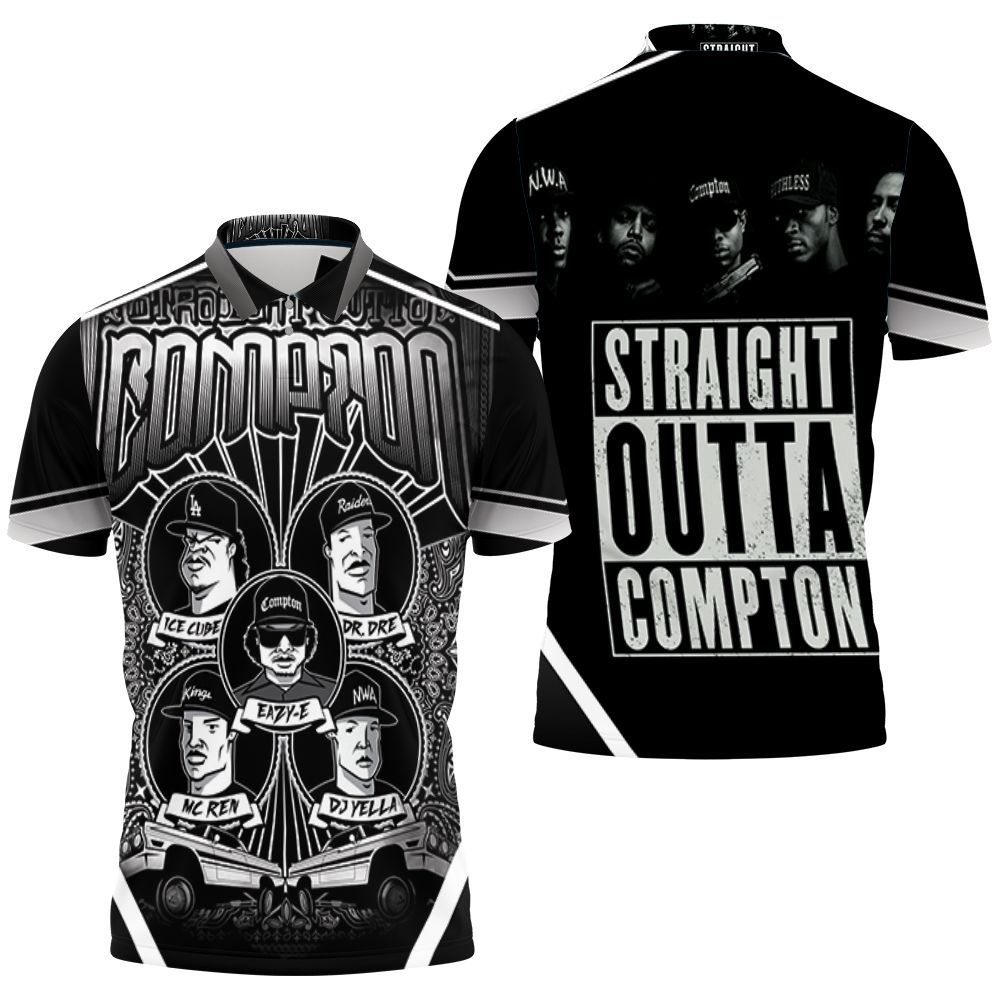 N.w.a. Straight Outta Compton Art Members Caricature Polo Shirt All Over Print Shirt 3d T-shirt - Beeteeshop