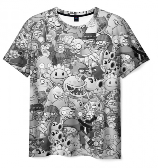 Plants vs Zombies pattern apparel 3D T-shirt