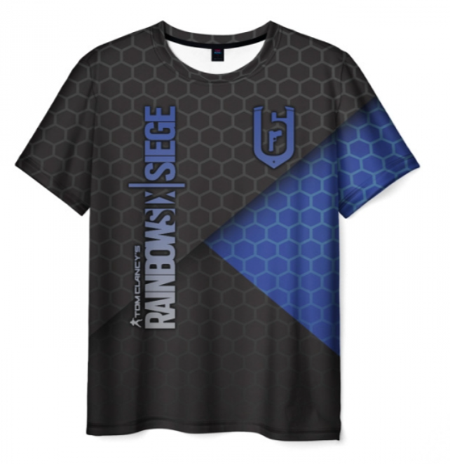 Rainbow Six Siege black 3D T-shirt