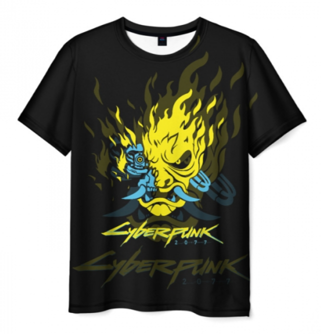 Samurai Cyberpunk 2077 black 3D shirt